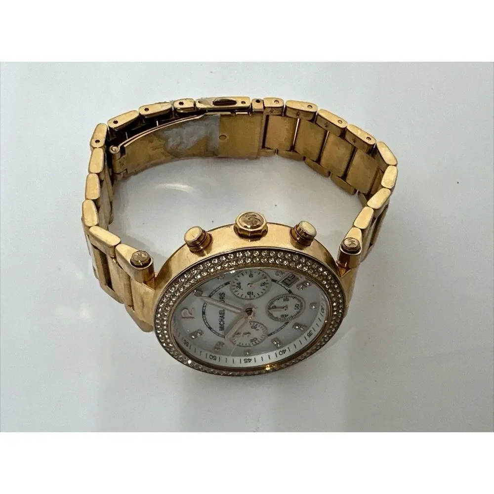 Michael Kors Parker MK5491 Women's Gold Stainless Steel Analog Dial Watch NUL31